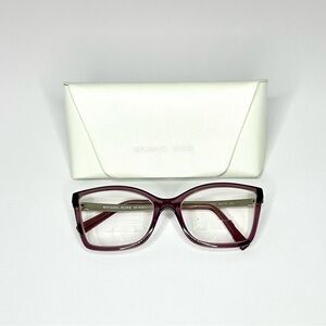 Michael Kors Caracas MK4058 3502 Eyeglasses Women's Burgundy Crystal 54mm Cats